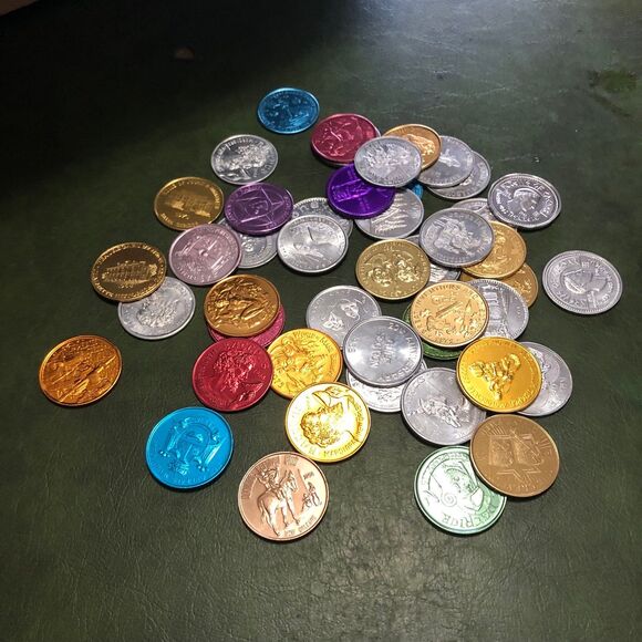 Vintage Lot of 46 Mardi Gras Tokens Range 1960s-1980s, Collectible, Crafting - Picture 2 of 12
